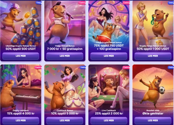 spinbara bonuses page