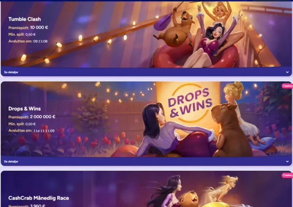 spinbara tournaments page